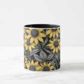 Mug Motif de fleur Suzanne jaune à oeil noir (Centre)