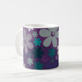 Mug Motif de fleur violette (Devant gauche)