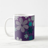 Mug Motif de fleur violette (Gauche)