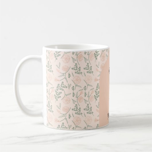 Mug Motif de fleurs (Gauche)