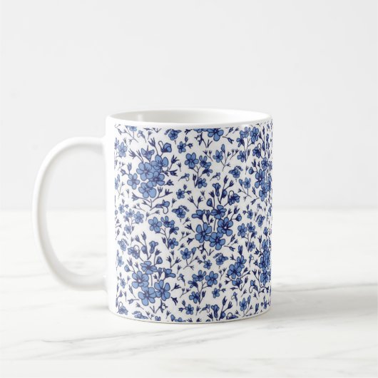 Mug Motif de fleurs (Gauche)