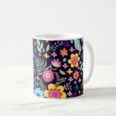 Mug Motif de fleurs (Devant droit)