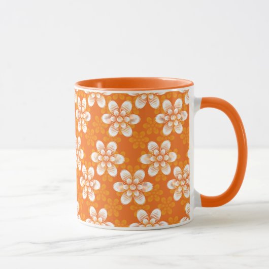 Mug Motif de fleurs (Droite)