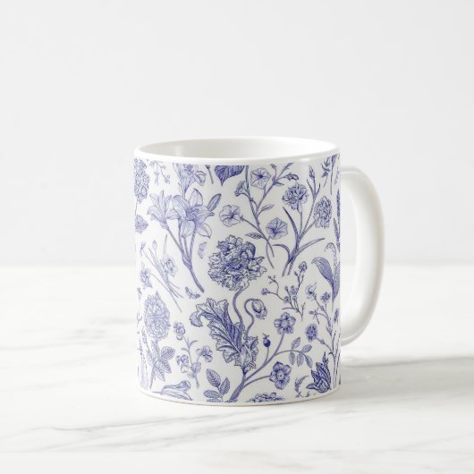 Mug Motif de fleurs (Devant droit)