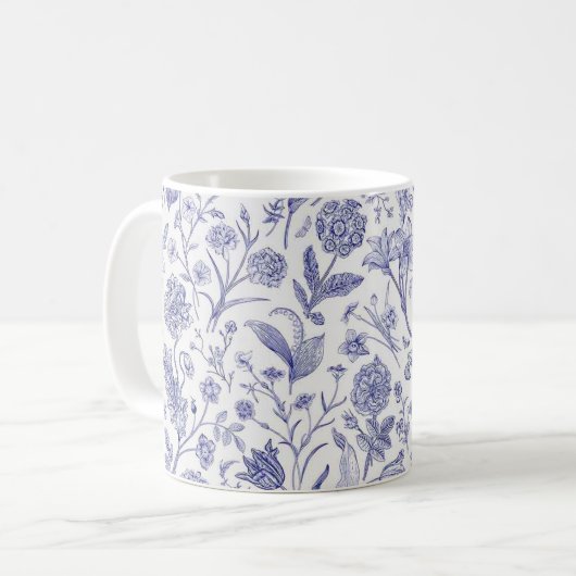 Mug Motif de fleurs (Devant gauche)