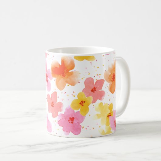Mug motif de fleurs (Devant droit)