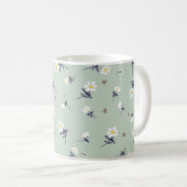 Mug Motif de fleurs (Devant droit)