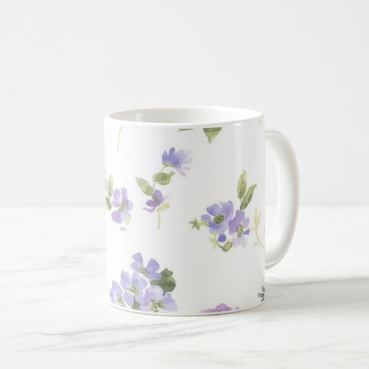 Mug Motif de fleurs (Devant droit)