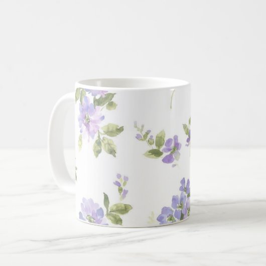 Mug Motif de fleurs (Devant gauche)