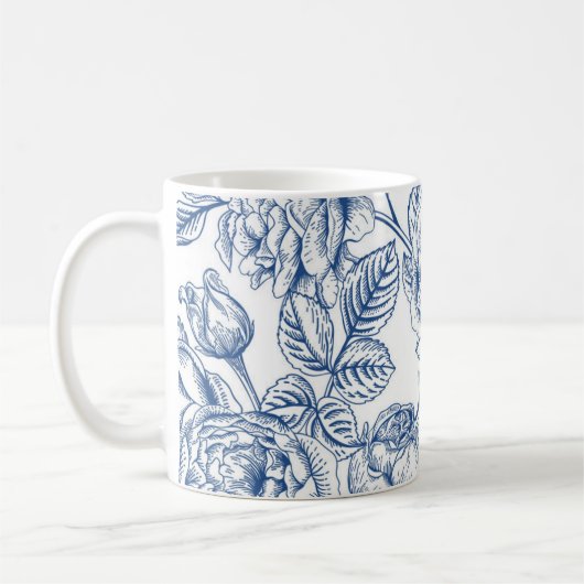 Mug Motif de fleurs (Gauche)