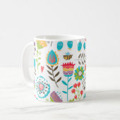 Mug Motif de fleurs (Devant gauche)