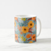 Mug Motif de fleurs à main colorée (Devant droit)