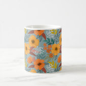 Mug Motif de fleurs à main colorée (Centre)