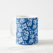 Mug Motif de fleurs bleues Hawiian (Devant gauche)