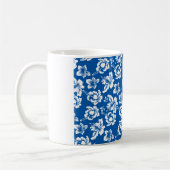 Mug Motif de fleurs bleues Hawiian (Gauche)