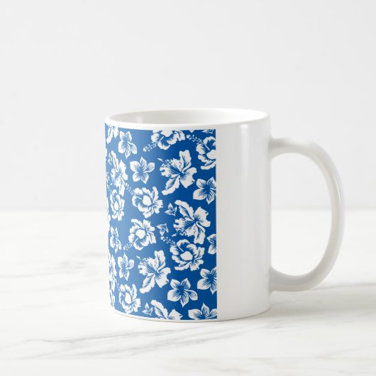 Mug Motif de fleurs bleues Hawiian (Droite)