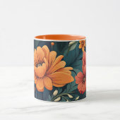 Mug Motif de fleurs colorées (Centre)