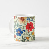 Mug Motif de fleurs colorées (Devant gauche)