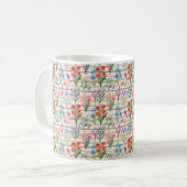 Mug Motif de fleurs d'aquarelle moderne (Devant gauche)