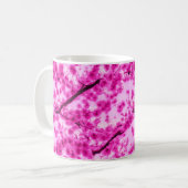 Mug Motif de fleurs de cerisier d'aquarelle (Devant gauche)