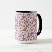 Mug Motif de fleurs de cerisiers (Devant droit)