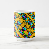 Mug Motif de fleurs de doodle bug (Centre)