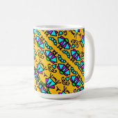 Mug Motif de fleurs de doodle bug (Devant droit)