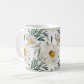 Mug Motif de fleurs de pavot blanc de Californie (Devant gauche)
