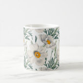 Mug Motif de fleurs de pavot blanc de Californie (Centre)