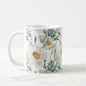 Mug Motif de fleurs de pavot blanc de Californie (Gauche)