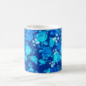 Mug Motif de fleurs de rose bleue classique-87600 (Centre)