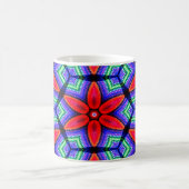 Mug Motif de Fleurs de tissus rouges (Centre)