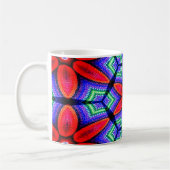 Mug Motif de Fleurs de tissus rouges (Gauche)