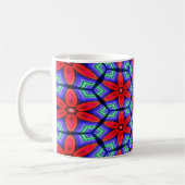 Mug Motif de Fleurs de tissus rouges (Gauche)