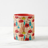 Mug Motif de fleurs, de vases et de bouteilles (Centre)