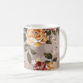 Mug motif de fleurs design textile illustration textil (Devant droit)