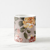 Mug motif de fleurs design textile illustration textil (Centre)