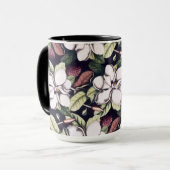 Mug Motif de fleurs Magnolia (Devant gauche)