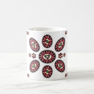 Mug Motif de fleurs Mandala