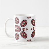 Mug Motif de fleurs Mandala (Gauche)