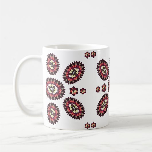 Mug Motif de fleurs Mandala (Gauche)