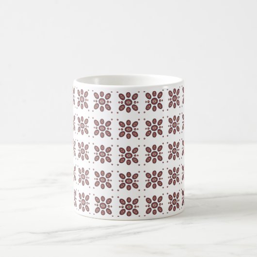 Mug Motif de fleurs Mandala (Centre)