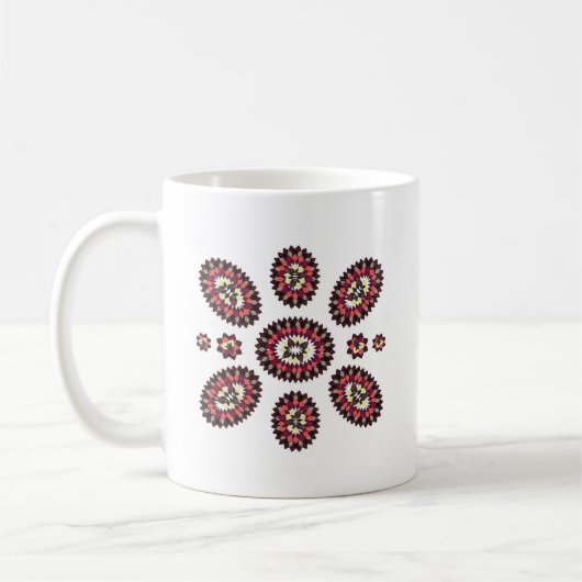 Mug Motif de fleurs Mandala (Gauche)