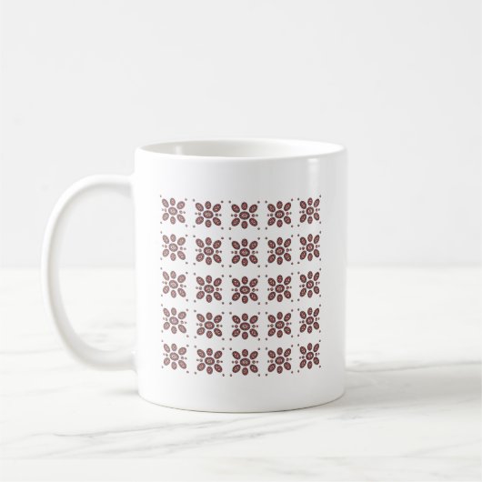 Mug Motif de fleurs Mandala (Gauche)