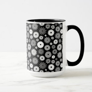 Mug Motif de fleurs monochromes