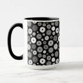 Mug Motif de fleurs monochromes (Gauche)