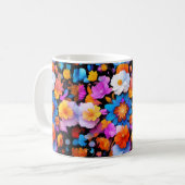 Mug Motif de fleurs multicolores (Devant gauche)