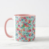 Mug Motif de fleurs peint (Gauche)
