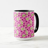 Mug Motif de fleurs pétunia rose (Devant droit)