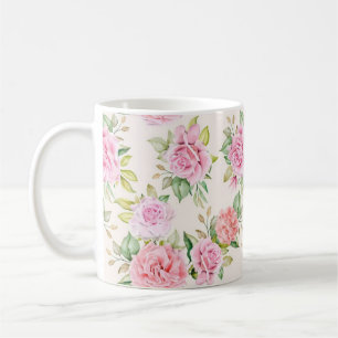 Mug Motif de fleurs romantiques
